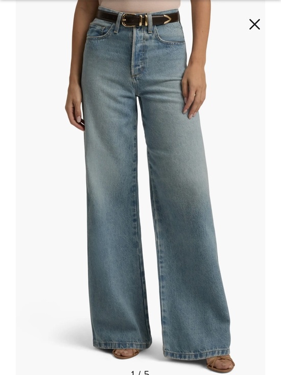 Favorite Daughter Denim - Favorite Daughter The Masha Light Wash Denim Jeans size 30 High rise wide leg